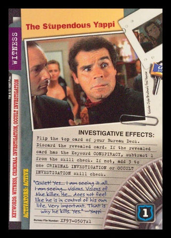 X-Files CCG | The Stupendous Yappi XF97-507x1    | The Nerd Merchant