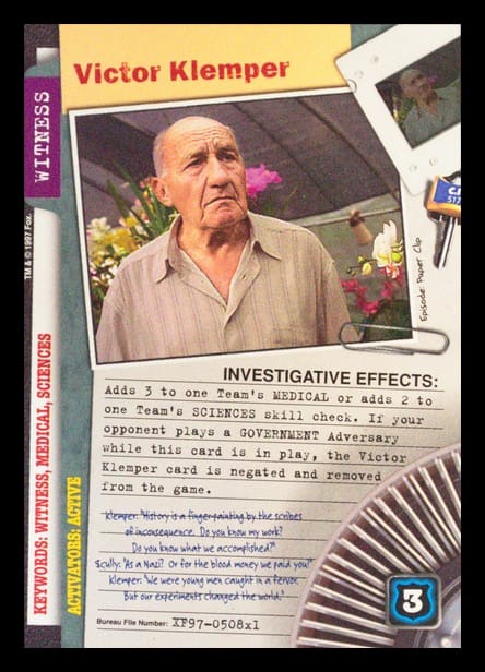 X-Files CCG | Victor Klemper XF97-508x1    | The Nerd Merchant