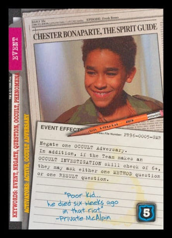 X-Files CCG | Chester Bonaparte, The Spirit Guide PR96-0005-GMR  | The Nerd Merchant