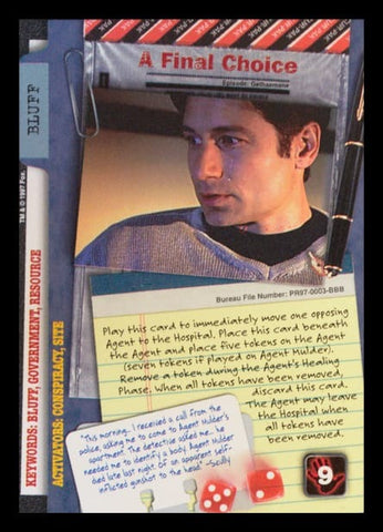 X-Files CCG | A Final Choice PR97-0003-BBB  | The Nerd Merchant