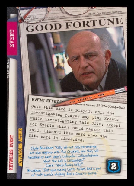 X-Files CCG | Good Fortune PR97-0004-BOX  | The Nerd Merchant