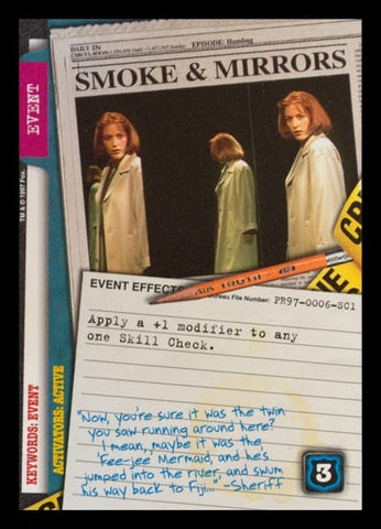 X-Files CCG | Smoke & Mirrors PR97-0006-SC1  | The Nerd Merchant
