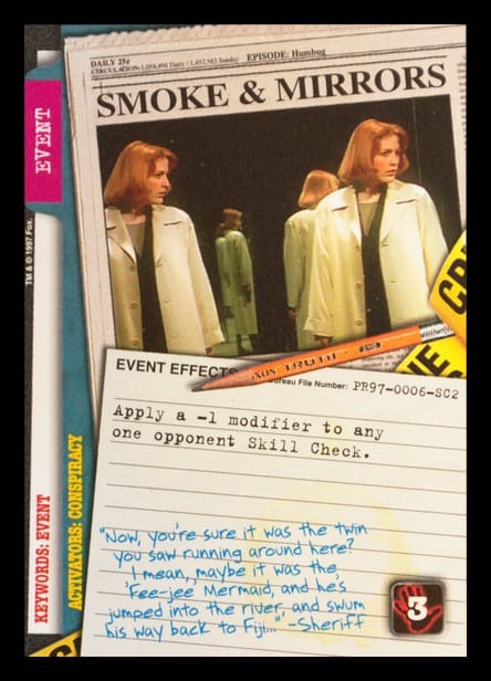 X-Files CCG | Smoke & Mirrors PR97-0006-SC2  | The Nerd Merchant