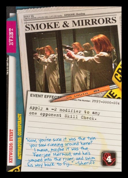 X-Files CCG | Smoke & Mirrors PR97-0006-SC4  | The Nerd Merchant