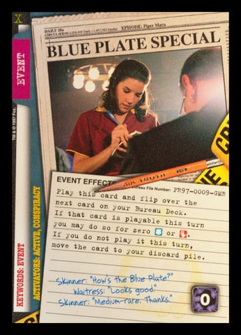 X-Files CCG | Blue Plate Special PR97-0009-GMR  | The Nerd Merchant