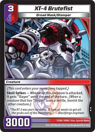 Kaijudo | XT-4 Brutefist - Level 3 (10INV) | The Nerd Merchant