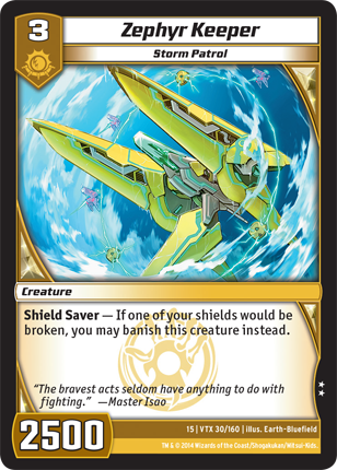 Kaijudo | Zephyr Keeper - Level 3 (15VTX) | The Nerd Merchant
