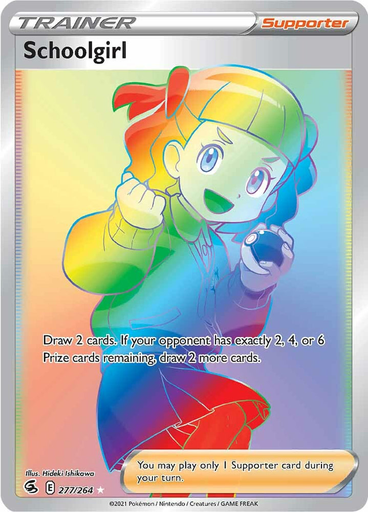 Pokemon | Schoolgirl (277/264) [Sword & Shield: Fusion Strike] | The Nerd Merchant