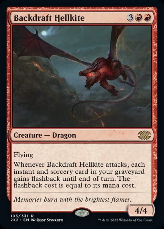 Magic | Backdraft Hellkite [Double Masters 2022] | The Nerd Merchant