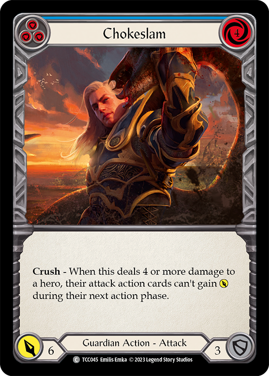 Flesh and Blood TCG | Chokeslam (Blue) [TCC045] (Round the Table: TCC x LSS) | The Nerd Merchant