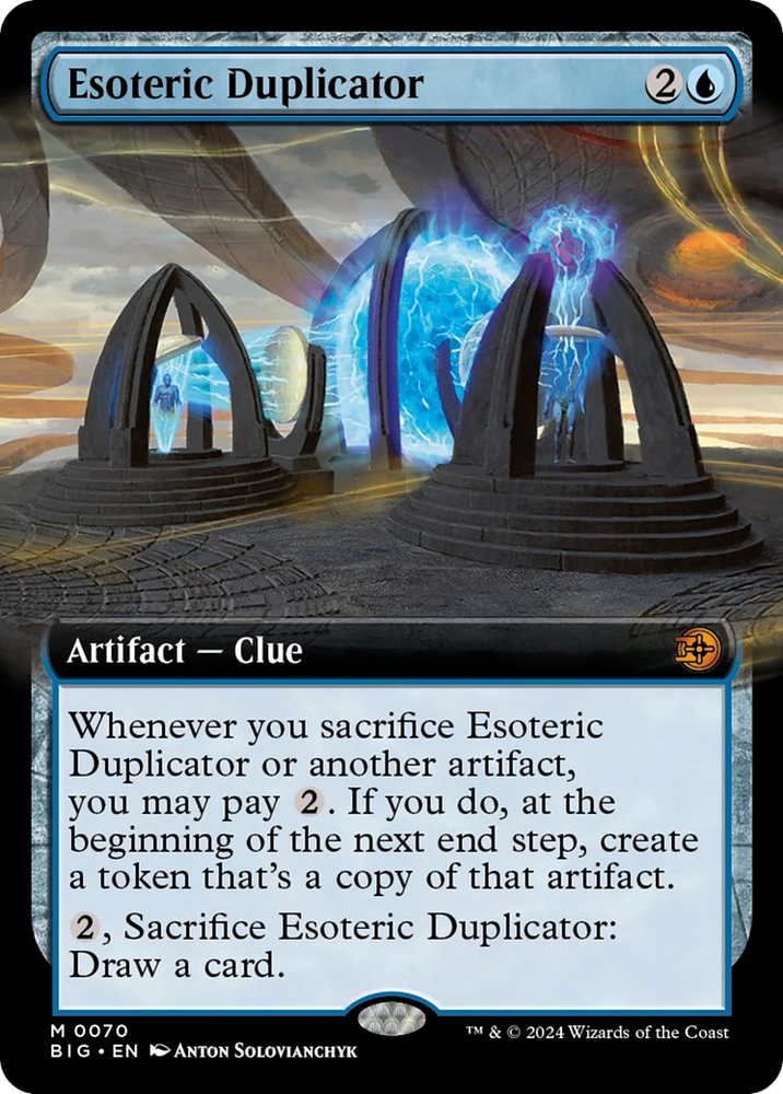Magic | Esoteric Duplicator (Extended Art) [Outlaws of Thunder Junction: The Big Score] | The Nerd Merchant
