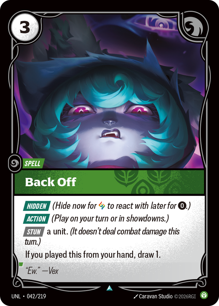 Back Off (Foil) - Unleashed (042/219)