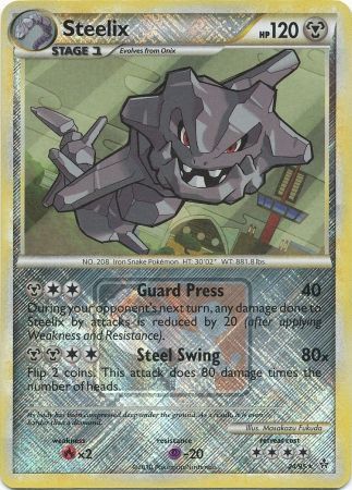 Pokemon | Steelix (24/95) (League Promo) [HeartGold & SoulSilver: Unleashed] | The Nerd Merchant