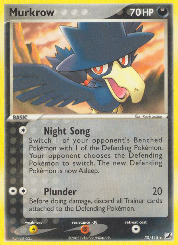 Pokemon | Murkrow (30/115) [EX: Unseen Forces] | The Nerd Merchant