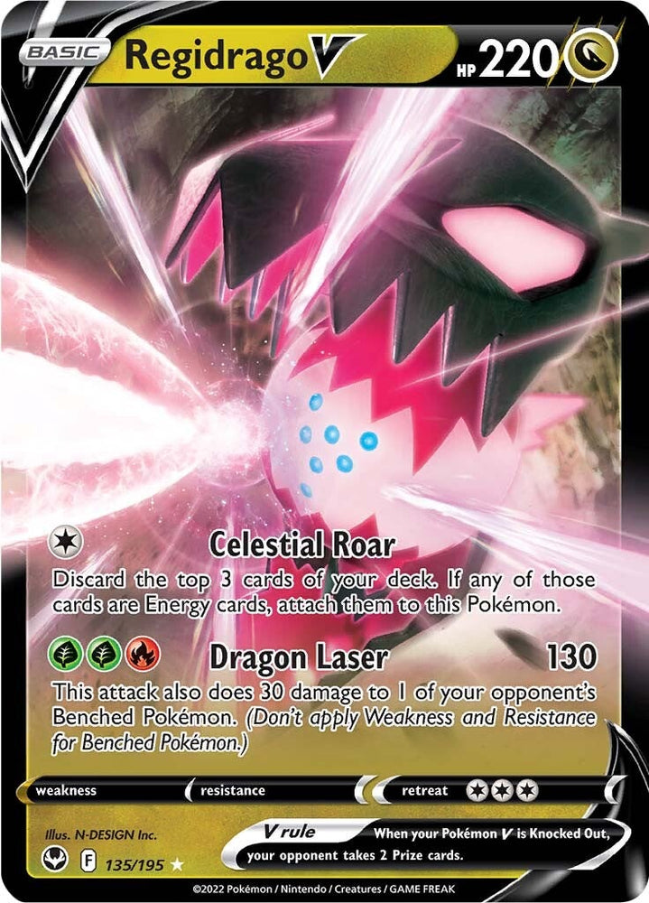 Pokemon | Regidrago V (135/195) [Sword & Shield: Silver Tempest] | The Nerd Merchant