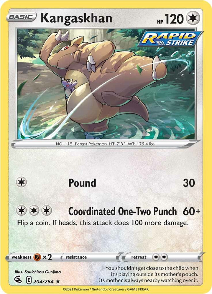 Pokemon | Kangaskhan (204/264) [Sword & Shield: Fusion Strike] | The Nerd Merchant