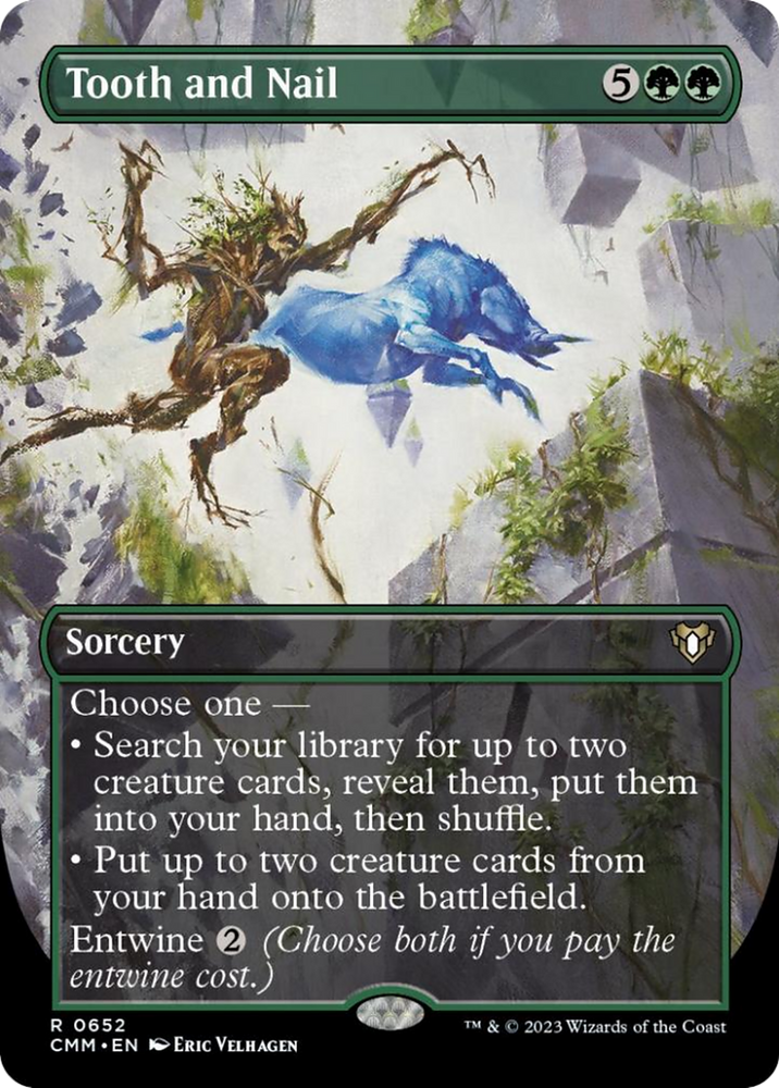 Magic | Tooth and Nail (Borderless Alternate Art) [Commander Masters] | The Nerd Merchant