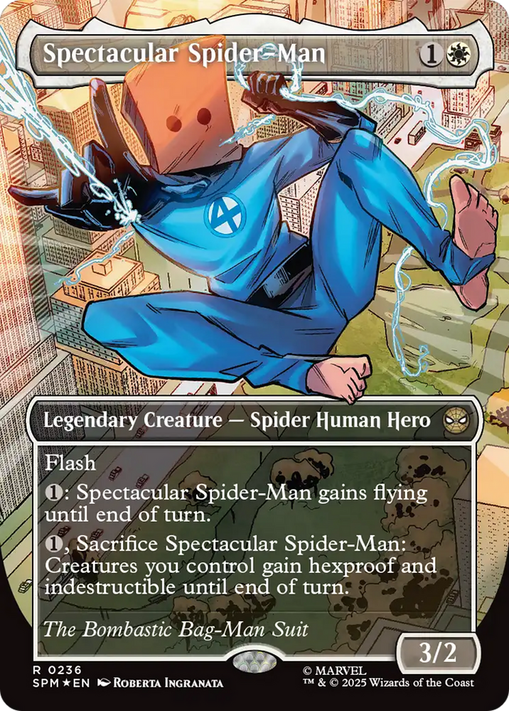 Magic | Spectacular Spider-Man (0236) (Borderless) (Textured Foil) [Marvel's Spider-Man] | The Nerd Merchant