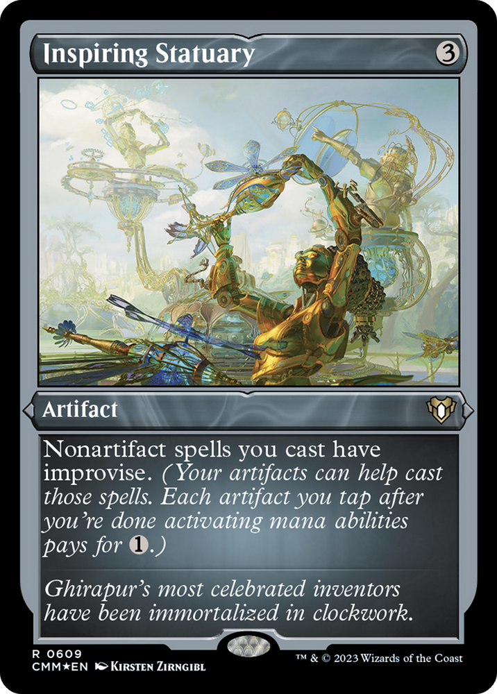 Magic | Inspiring Statuary (Foil Etched) [Commander Masters] | The Nerd Merchant