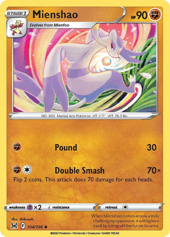 Pokemon | Mienshao (104/196) [Sword & Shield: Lost Origin] | The Nerd Merchant