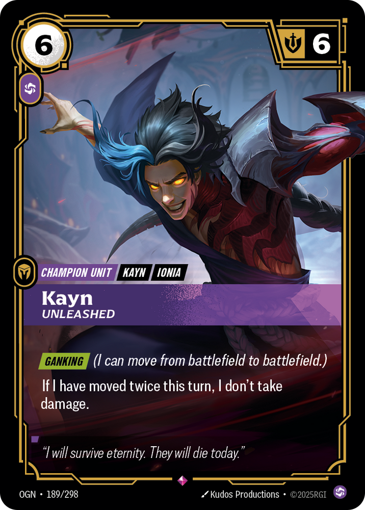 Kayn, Unleashed (Foil) - Origins #189