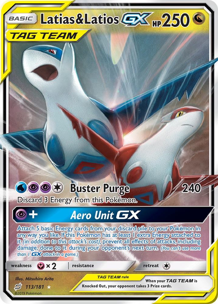Pokemon | Latias & Latios GX (113/181) [Sun & Moon: Team Up] | The Nerd Merchant