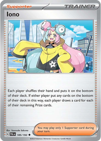 Pokemon | Iono (185/193) [Scarlet & Violet: Paldea Evolved] | The Nerd Merchant