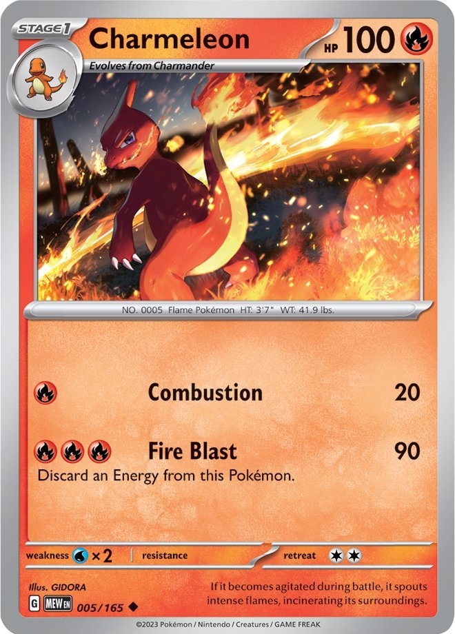 Pokemon | Charmeleon (005/165) [Scarlet & Violet 151] | The Nerd Merchant