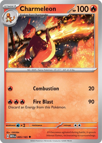 Pokemon | Charmeleon (005/165) [Scarlet & Violet 151] | The Nerd Merchant