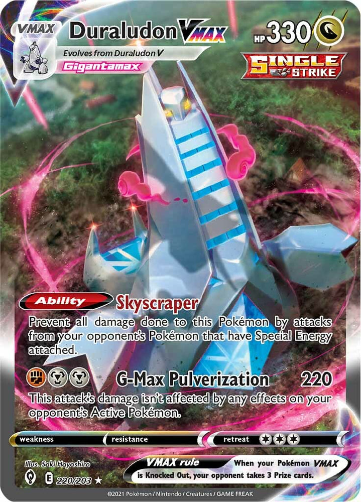 Pokemon | Duraludon VMAX (220/203) [Sword & Shield: Evolving Skies] | The Nerd Merchant