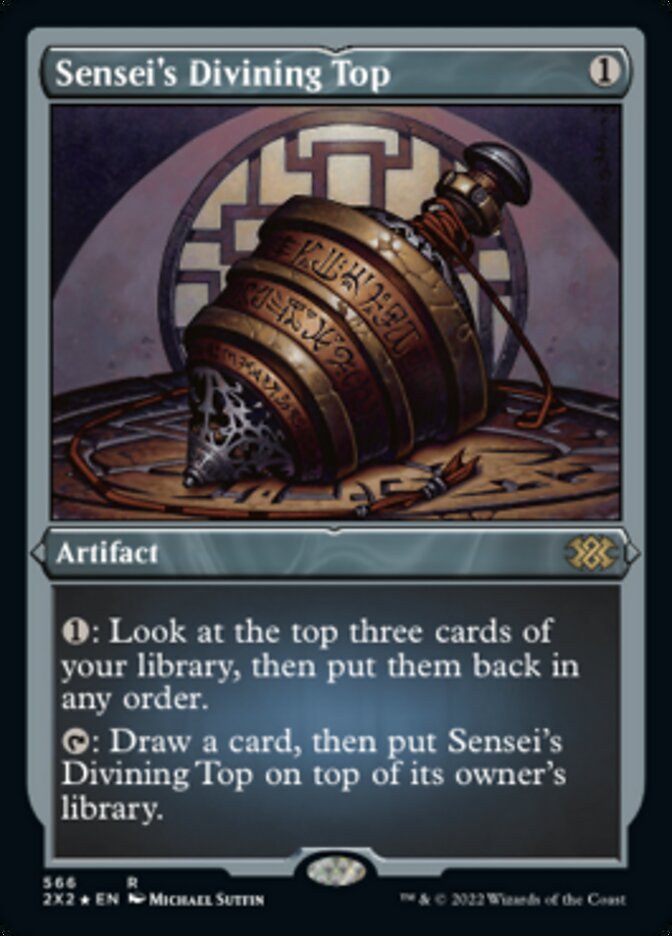 Magic | Sensei's Divining Top (Foil Etched) [Double Masters 2022] | The Nerd Merchant