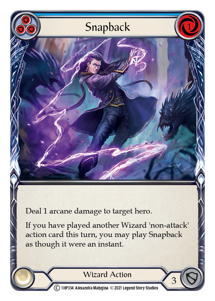 Flesh and Blood TCG | Snapback (Blue) [1HP334] (History Pack 1) | The Nerd Merchant