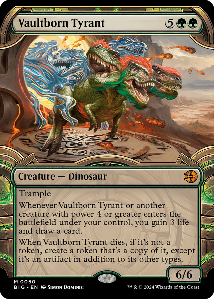 Magic | Vaultborn Tyrant (Showcase) [Outlaws of Thunder Junction: The Big Score] | The Nerd Merchant