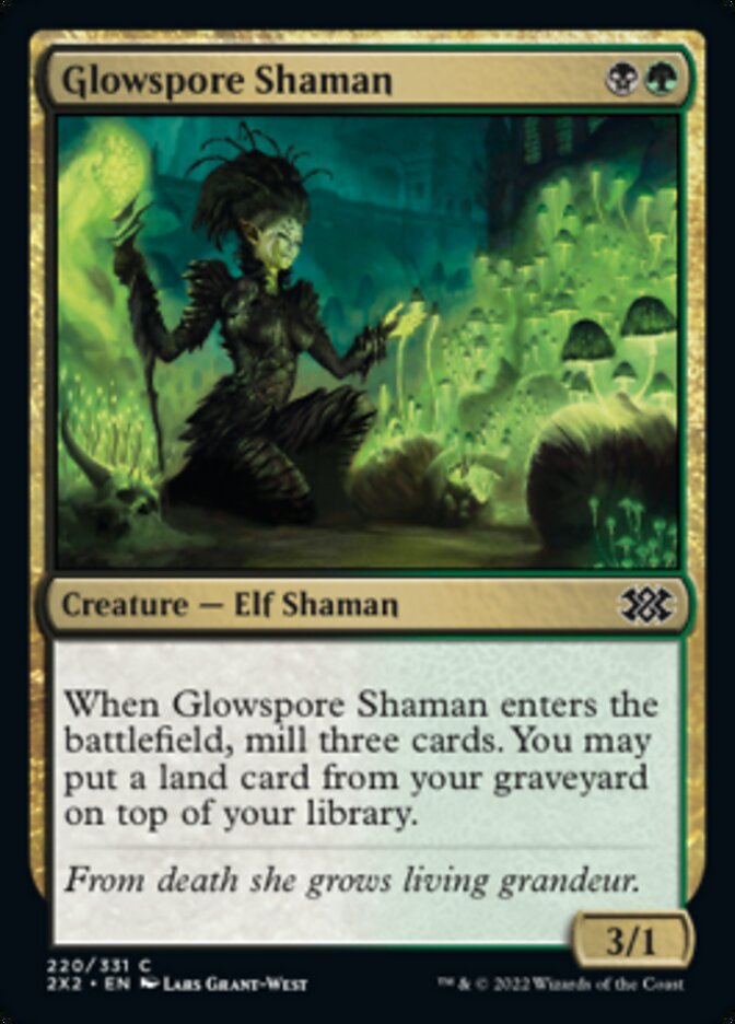 Magic | Glowspore Shaman [Double Masters 2022] | The Nerd Merchant