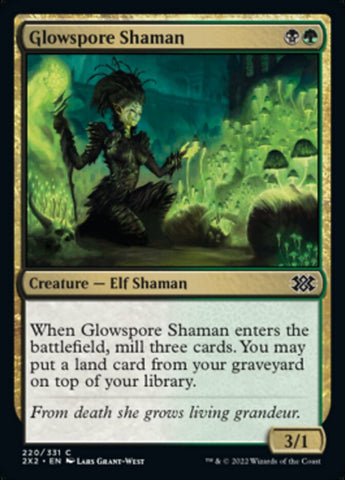 Magic | Glowspore Shaman [Double Masters 2022] | The Nerd Merchant