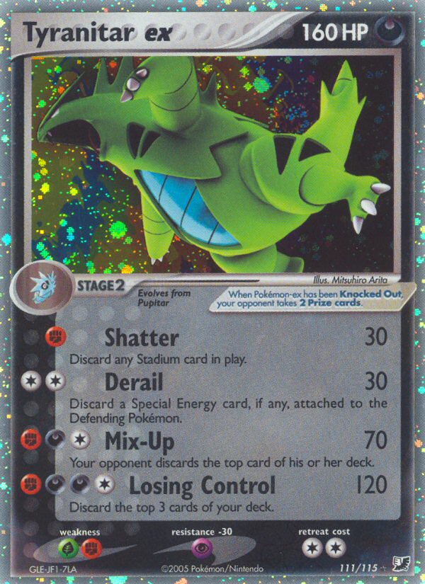 Pokemon | Tyranitar ex (111/115) [EX: Unseen Forces] | The Nerd Merchant
