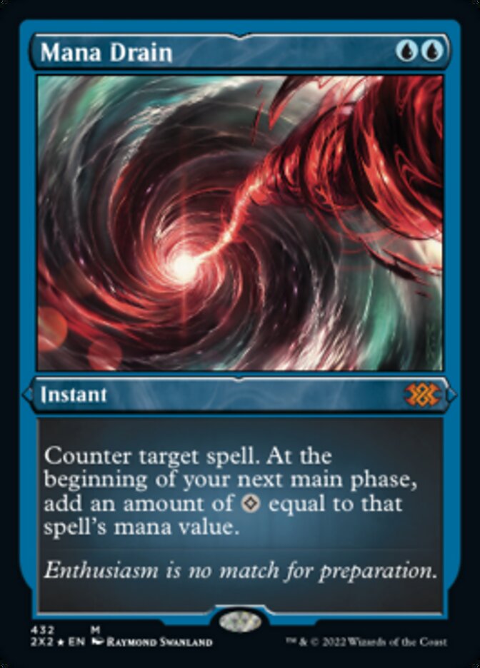 Magic | Mana Drain (Foil Etched) [Double Masters 2022] | The Nerd Merchant