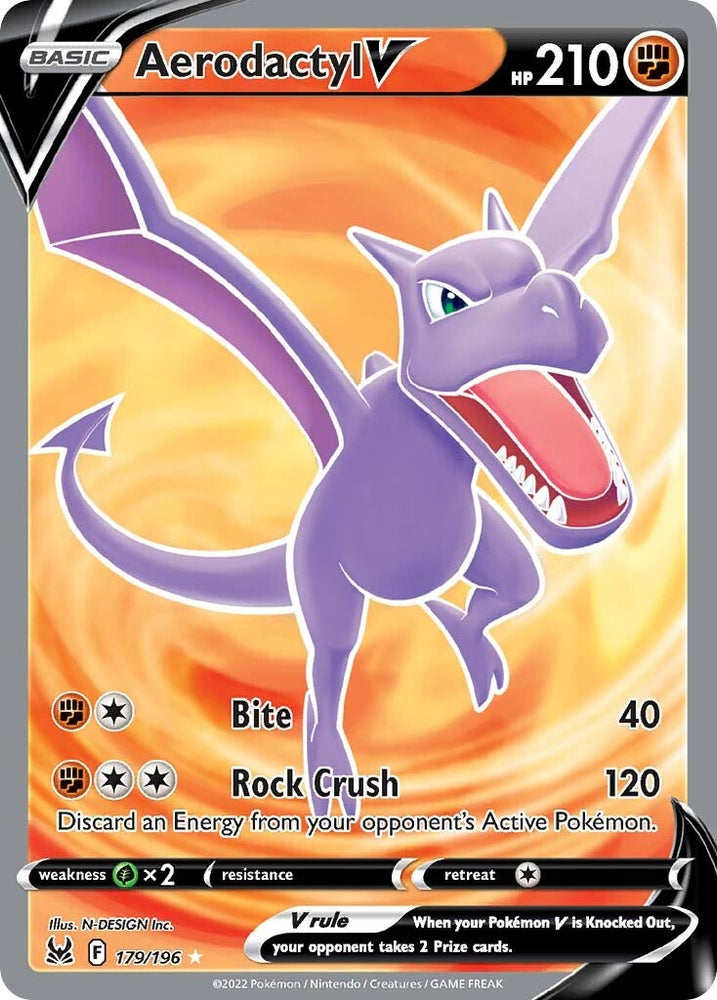 Pokemon | Aerodactyl V (179/196) [Sword & Shield: Lost Origin] | The Nerd Merchant
