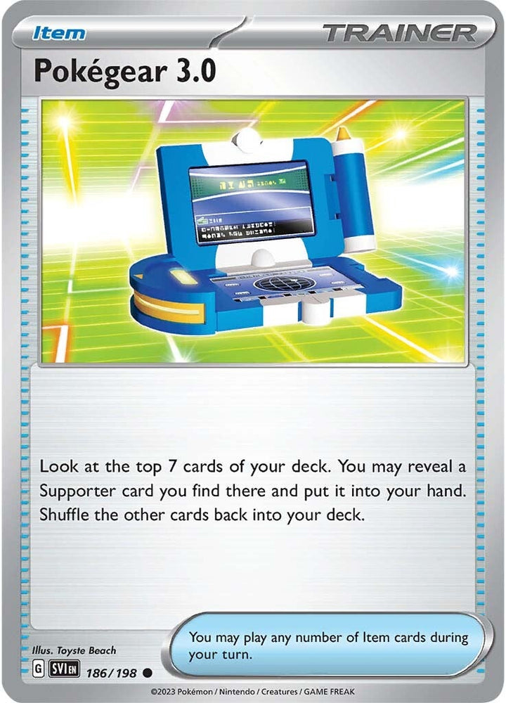 Pokemon | Pokegear 3.0 (186/198) [Scarlet & Violet: Base Set] | The Nerd Merchant