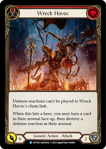 Flesh and Blood TCG | Wreck Havoc (Red) [OUT198] (Outsiders) | The Nerd Merchant