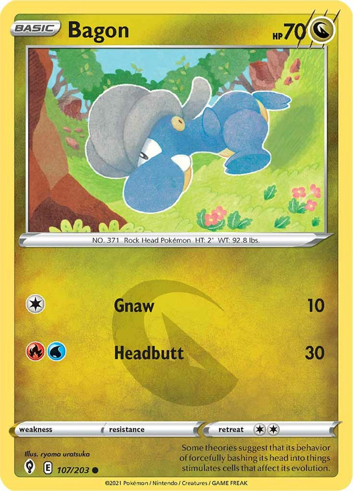 Pokemon | Bagon (107/203) [Sword & Shield: Evolving Skies] | The Nerd Merchant