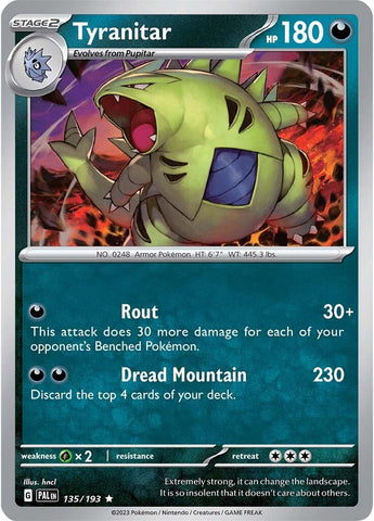 Pokemon | Tyranitar (135/193) [Scarlet & Violet: Paldea Evolved] | The Nerd Merchant