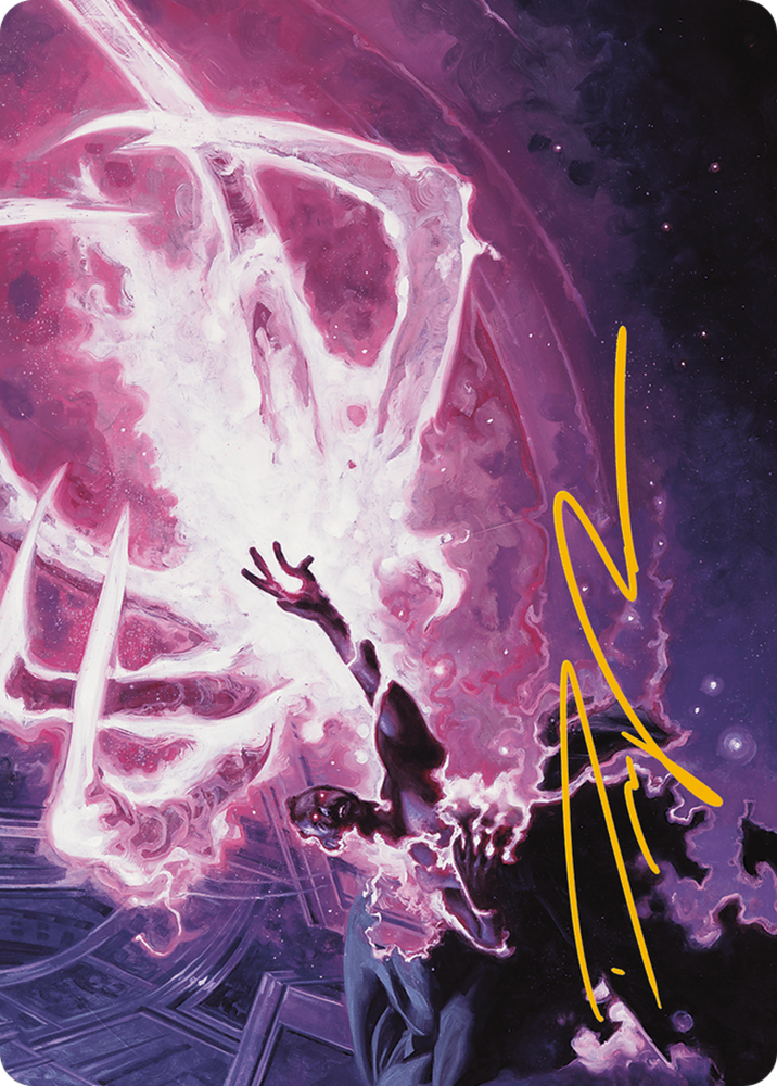 Magic | Flare of Malice Art Card (Gold-Stamped Signature) [Modern Horizons 3 Art Series] | The Nerd Merchant