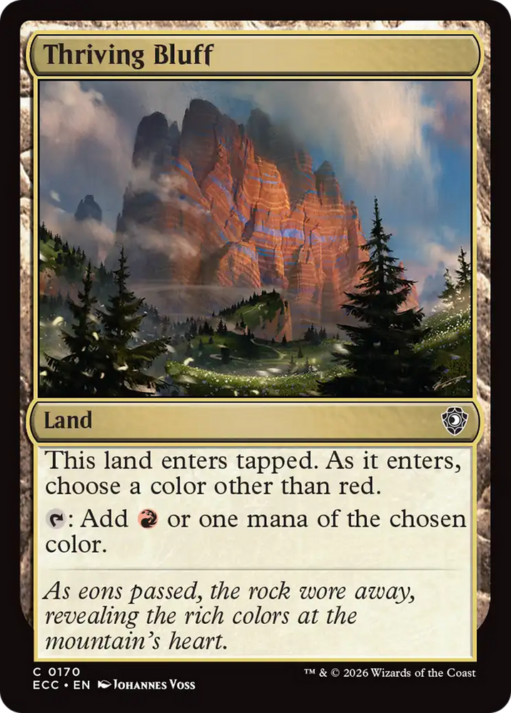 Magic | Thriving Bluff [Lorwyn Eclipsed Commander] | The Nerd Merchant