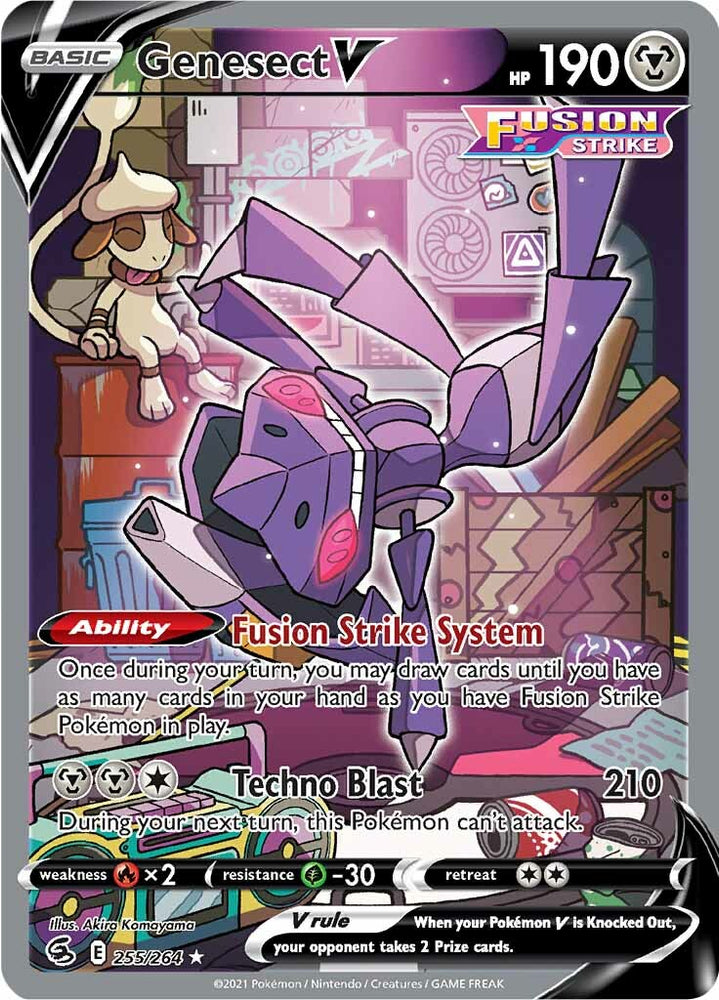 Pokemon | Genesect V (255/264) [Sword & Shield: Fusion Strike] | The Nerd Merchant