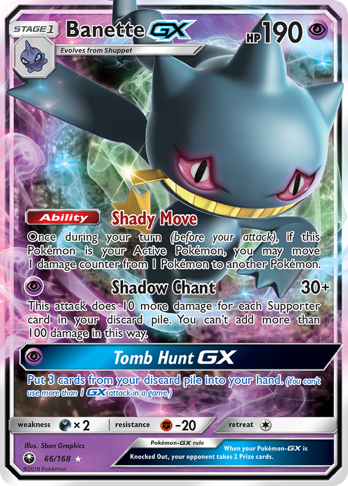 Pokemon | Banette GX (66/168) [Sun & Moon: Celestial Storm] | The Nerd Merchant