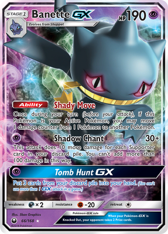 Pokemon | Banette GX (66/168) [Sun & Moon: Celestial Storm] | The Nerd Merchant