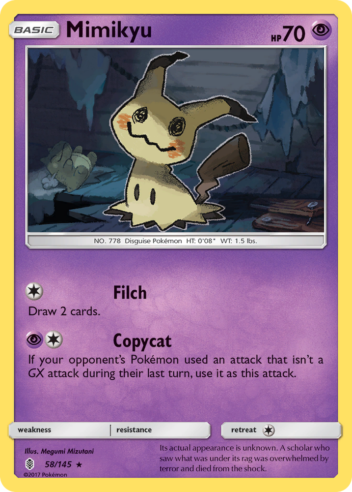 Pokemon | Mimikyu (58/145) [Sun & Moon: Guardians Rising] | The Nerd Merchant