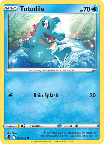 Pokemon | Totodile (055/264) [Sword & Shield: Fusion Strike] | The Nerd Merchant