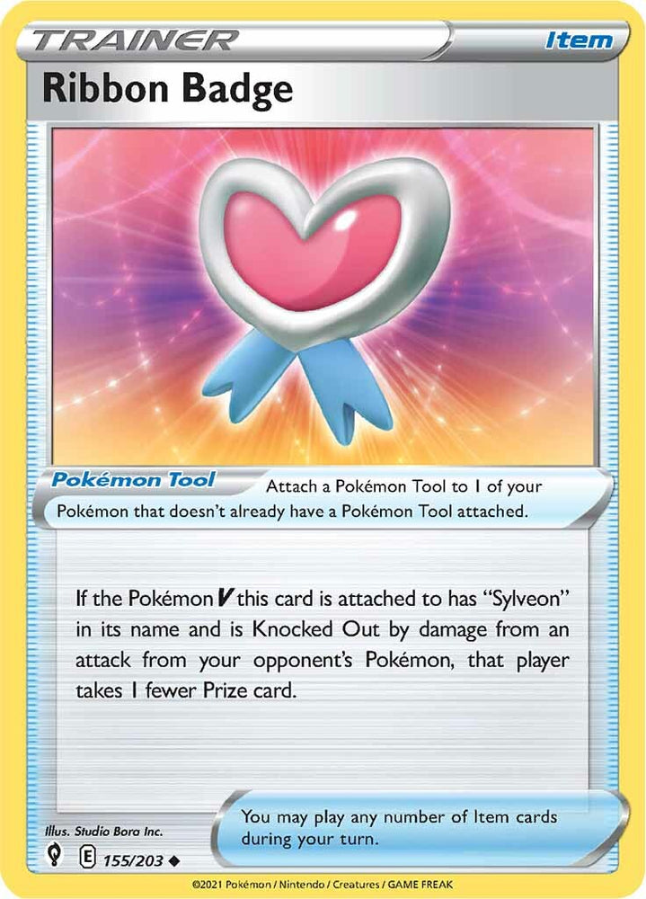 Pokemon | Ribbon Badge (155/203) [Sword & Shield: Evolving Skies] | The Nerd Merchant